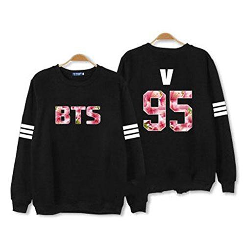 KPOP Bangtan Boys BTS Jung Kook SUGA V J-Hope Sweater Jumper Black