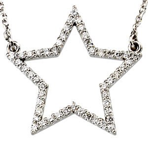 Diamond Star Necklace (1/4 Cttw, G-H, I1)