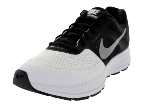 The Mens Nike Air Pegasus+ 30 Running Shoe Black/White/Reflect Silver