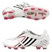 adidas Men's P POWERSWERVE TRXFG Soccer Shoe,White/Black/Silver,12.5 M