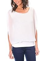 Bleu Marine Blusa (Blanco)
