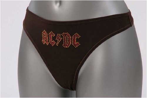AC/DC Tanga, Damen, Strass-Applikation 