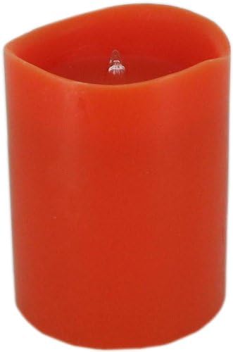 LED Candle Light Orange 3 in x 4 in