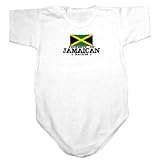 Baby Bodysuit White  Property Of Jamaican Nation / Flag Transfer  Jamaica Country 18 - 24 Months