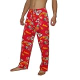 Mens NFL Kansas City Chief Plaid Finest Cotton Sleepwear / Pajama Pants - Multicolor (Size: XL)