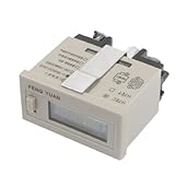 uxcell　カウンター　6桁　0-999999カウント　AC　220V　リセット　4ネジ端子　LCDディスプレイ