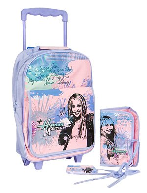Childrens Toyshop  Toys : Hannah Montana Luggage Set, Wheeled Bag, Wash Bag & Purse