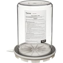 Nalgene 5305-0609 Polycarbonate Vacuum Chamber Jar with Polypropylene Vacuum Plate, 4.7L Capacity, 6-5/8" OD x 9-3/8" Overall Height