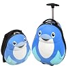 Childrens Dolphin Novelty Trolley Case Suitcase and Backpack by Skyflight