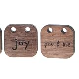 Joy Wood Pendant - Words