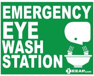 Eyewash Station Sticker