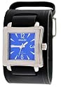 Nemesis #LBB025L Men's Square Premium Wide Leather Cuff Band Watch