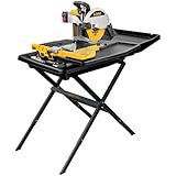 DEWALT D24000S Heavy-Duty 10-inch Wet Tile Saw with Stand