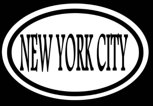 NY NEW YORK 6" STICKER DECAL OVAL NEW YORK NYC JAYZ YANKEES WORLD TRADE 911 LOVE