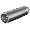 XLR Adapter 3-polig XLR Stecker auf Cinch Kupplung