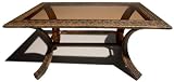 Strathwood All-Weather Cashmere Wicker Rectangular Coffee Table