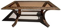 Strathwood All-Weather Cashmere Wicker Rectangular Coffee Table