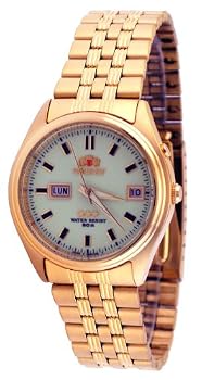 Orient #BEM5J00ER Gold Men's Tri Star Luminous Dial Self Winding Automatic Watch