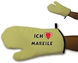 Produkt-Bild: 100% Baumwoller BBQ Grill-Handschuh mit Ich Liebe Mareile