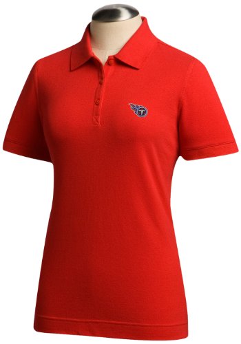 NFL Tennessee Titans Women's Ace Polo, Red, Large