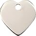 Red Dingo Custom Engraved Stainless Steel Dog ID Tag - Heart (Medium)