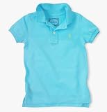 AUTHENTIC RALPH LAUREN VINTAGE WASH TISSUE GIRLS POLO SHIRT (Pink, Turquoise)