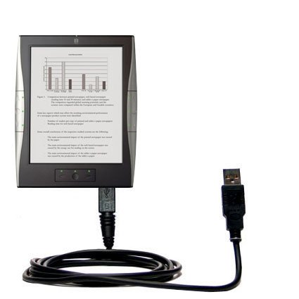 Classic Straight USB Cable for the iRex Digital Reader 1000 with Power Hot Sync and Charge capabilities - uses Gomadic TipExchange Technology