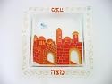 Festive Gift -Glass Matzah Tray