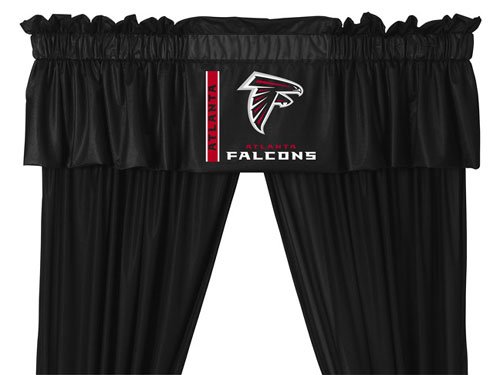 NFL Atlanta Falcons Curtain Set 5pc Jersey Drapes and Valance