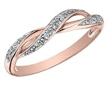 Diamond Ring in 10K Pink Gold