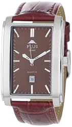 Fujitime Men's M2713-I Premier Quartz "Katsuoji" Brown Stainless Steel Leather Watch