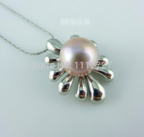 JuliesDeal 2016 Hot Korean Fashion Pendant AAA Jewellery Beads Round Freshwater Shell Pearl Pendant Natural Stone 11-13mm £¨main stone color:gold£©