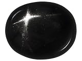 MIN 6.00CT 12X10MM OVAL BLACK STAR DIOPSIDE