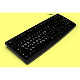 Large print, black, Cherry keyboard, USB