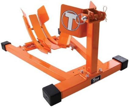 Titan Bulldog Moto Cradle Wheel Chock - Orange