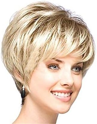LongOu Women fluffy fashion short curly wig