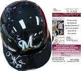 Rickie Weeks Autographed Milwaukee Brewers Mini Helmet