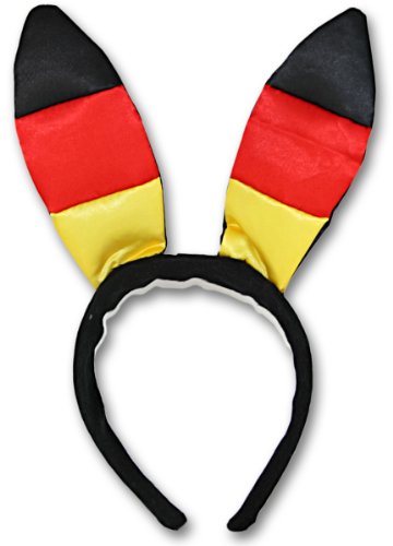 4 x Bunny Haarreifen Deutschland Hasenohren Fanartikel WM EM Bunnyohren