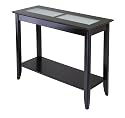Syrah Hall Table with Frosted Glass, Shelf