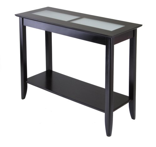 Syrah Hall Table with Frosted Glass, Shelf
