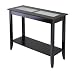 Syrah Hall Table with Frosted Glass, Shelf