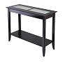 Syrah Hall Table with Frosted Glass, Shelf
