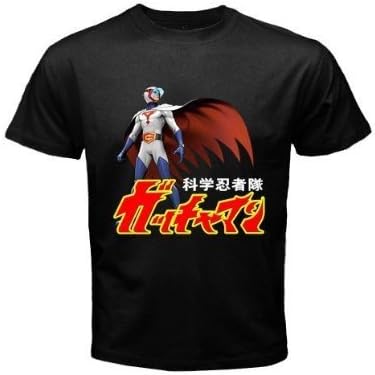 Gatchaman G-force Retro Men Black T-shirt (S)