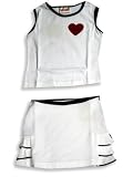Mish Mish - Toddler Girls 2-Piece Skirt Set, White, Black