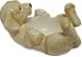 Yellow Lab Puppy Dog Food and Water Bowl