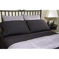 SHEEX Performance Bedding Home Collection California King Sheet Set in Black