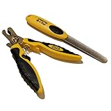 Pet Republique ® Professional Pet Nail Clippers with Filer - Cat, Puppy, Small, Medium, & Large Dog, Large Bird Claws Nails Trimmer Tool (Small Clippers + Filer)