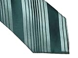 BCBG MAX AZRIA - BCBG Attitude Silk Tie - Striped Gray Silver
