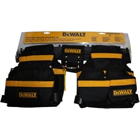 DEWALT D5100SM Heavy Duty Ballistic Nylon Tool Belt, Waist 28 Inch to 38 Inch
