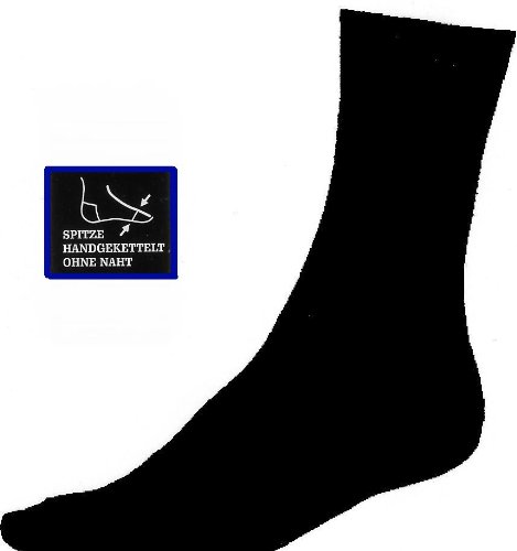 8 Paar Herrensocken schwarz, Gentleman-Line. Qualität mit